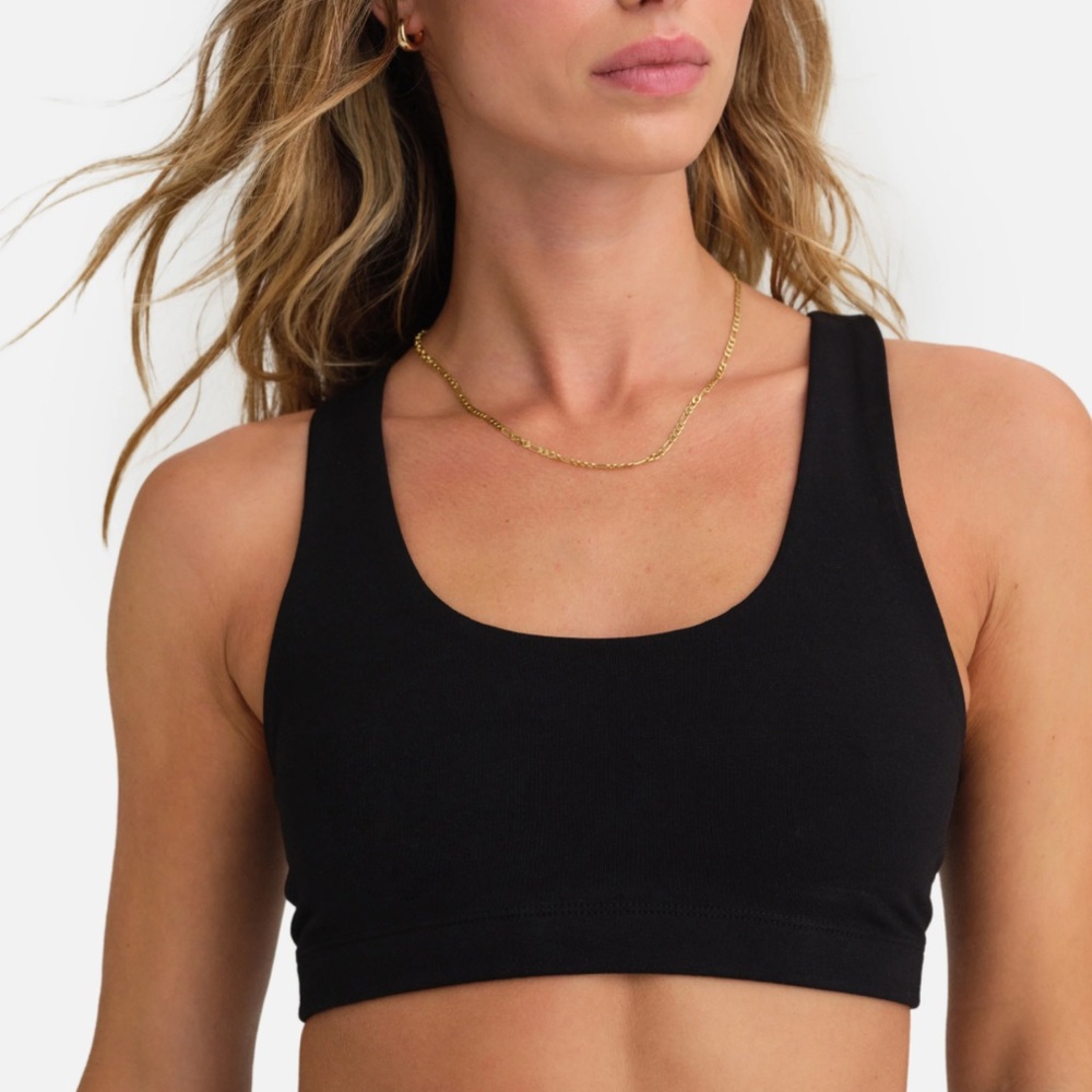 Organic cotton sports bra